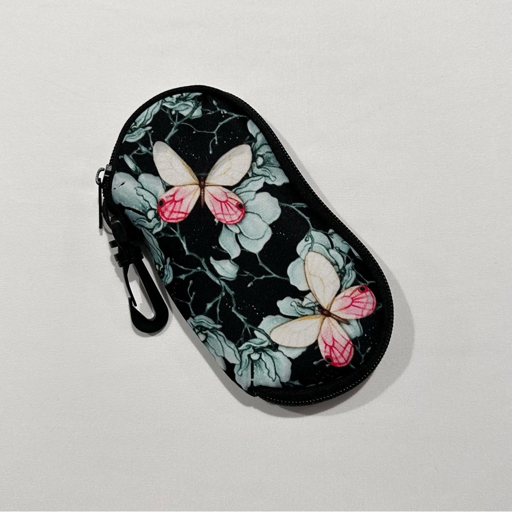 Soft Glasses Case with Butterfly Print